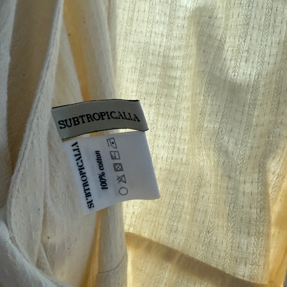 Beautiful 100% cotton SUBTROPICALIA wrap dress - Picture 3 of 4